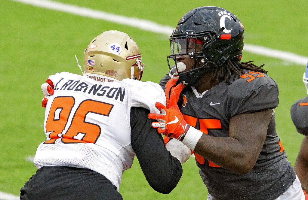 BONUS. James Hudson (Jr., Cincinnati, 6-4, 313)